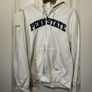 Nike Penn State Nittany Lions Hoodie Full Zip Sweatshirt Mens Y2K Long Sleeve L
